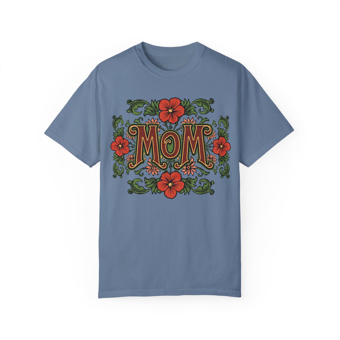 Mom Floral Graphic Unisex Comfort Colors T-Shirt - Perfect Gift for Mother's Day