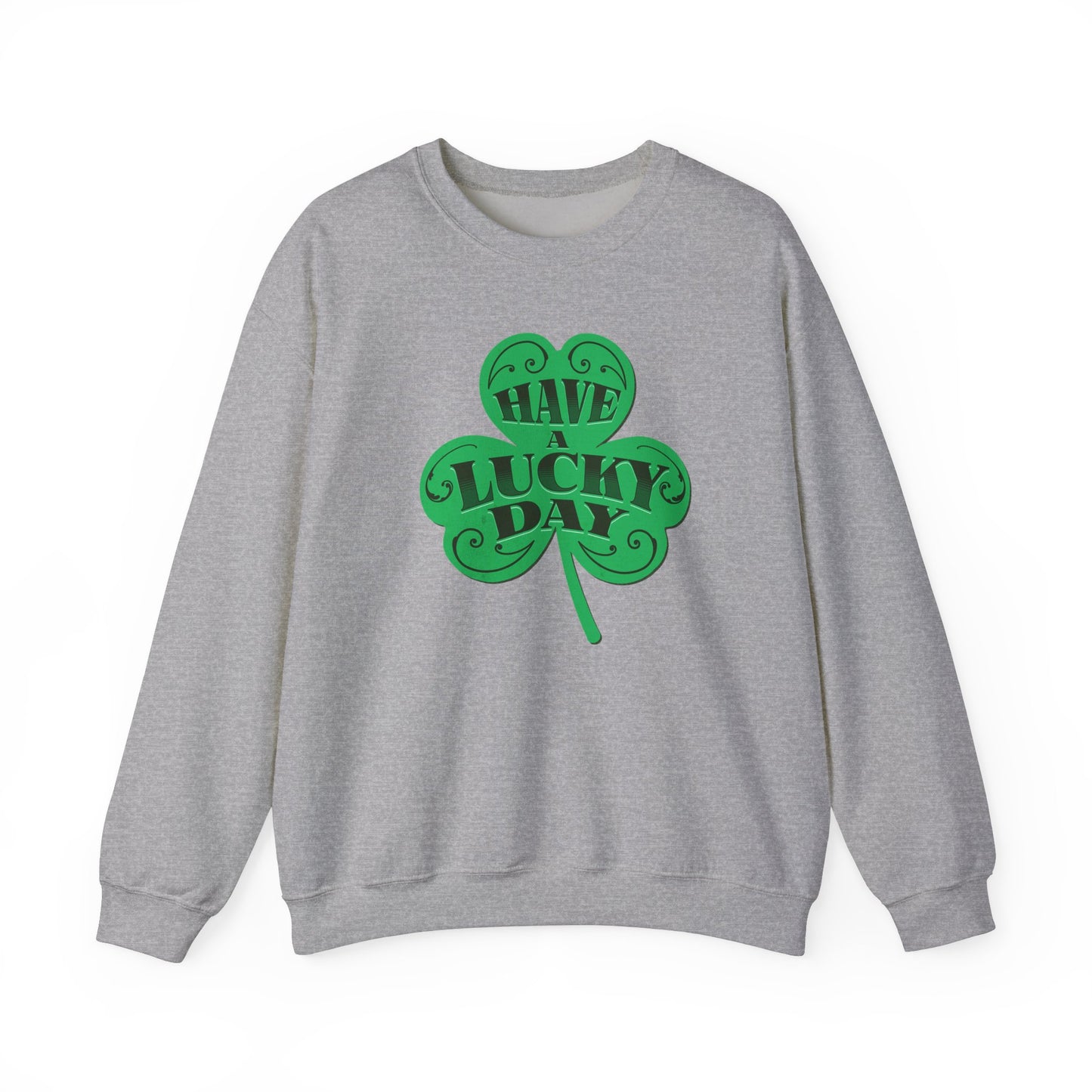 Lucky Day Shamrock Sweatshirt | Unisex Crewneck for St. Patrick's Day