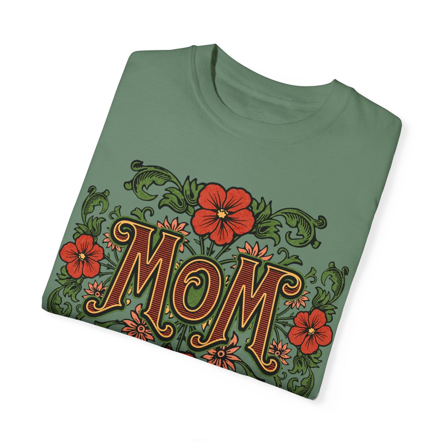 Mom Floral Graphic Unisex Comfort Colors T-Shirt - Perfect Gift for Mother's Day
