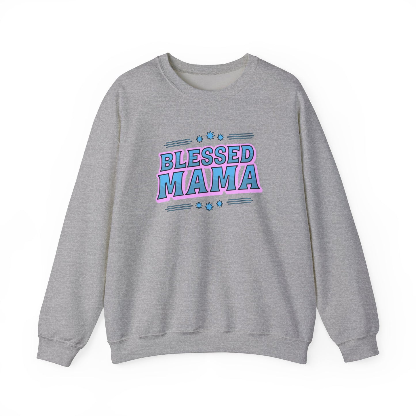 Blessed Mama Unisex Crewneck Sweatshirt - Cozy Gift for Moms