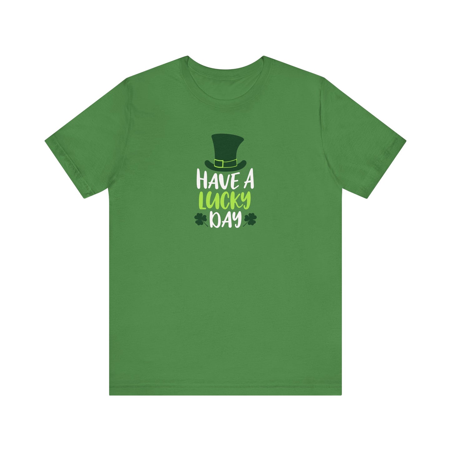 Lucky Clover Unisex Short Sleeve Tee for St. Patrick's Day