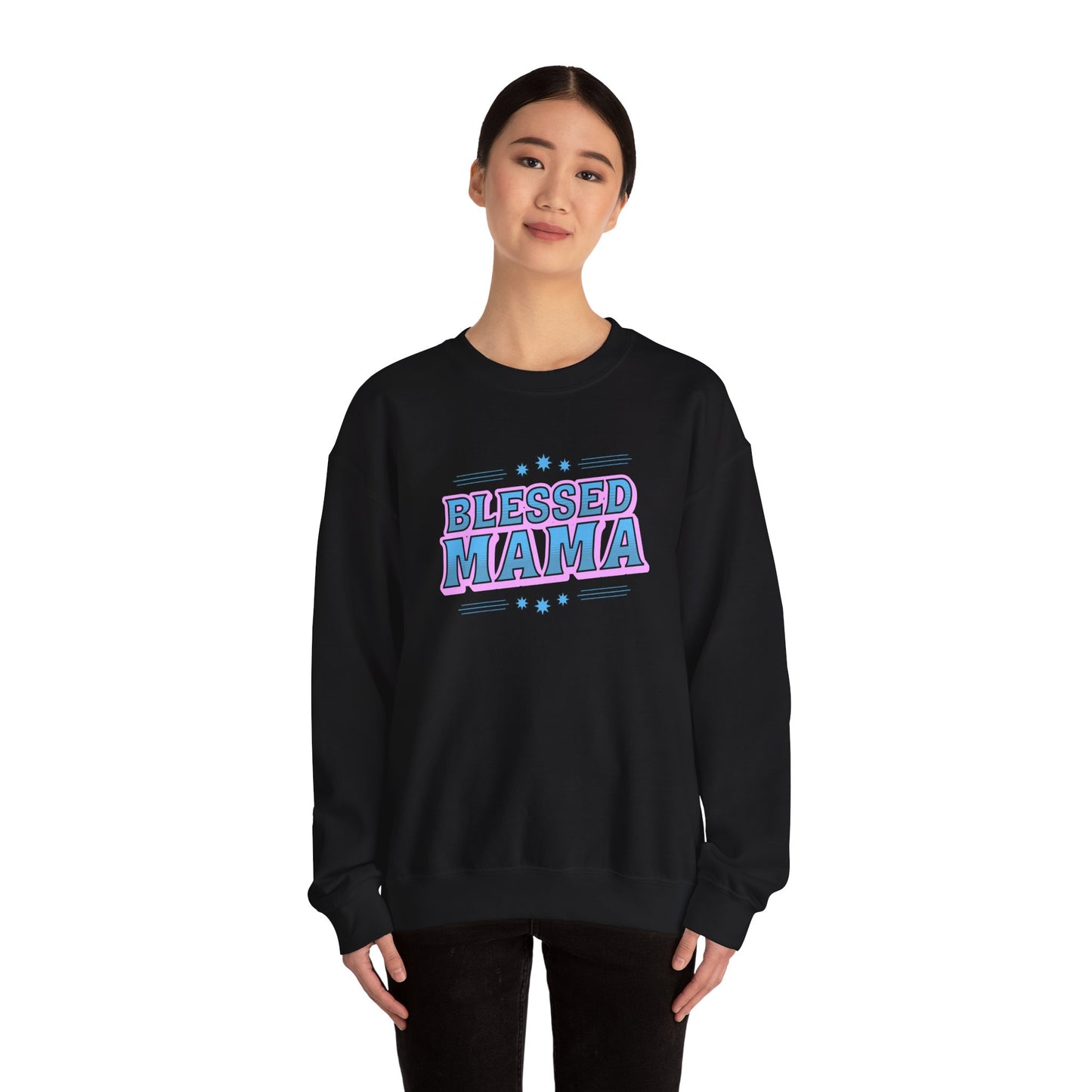 Blessed Mama Unisex Crewneck Sweatshirt - Cozy Gift for Moms