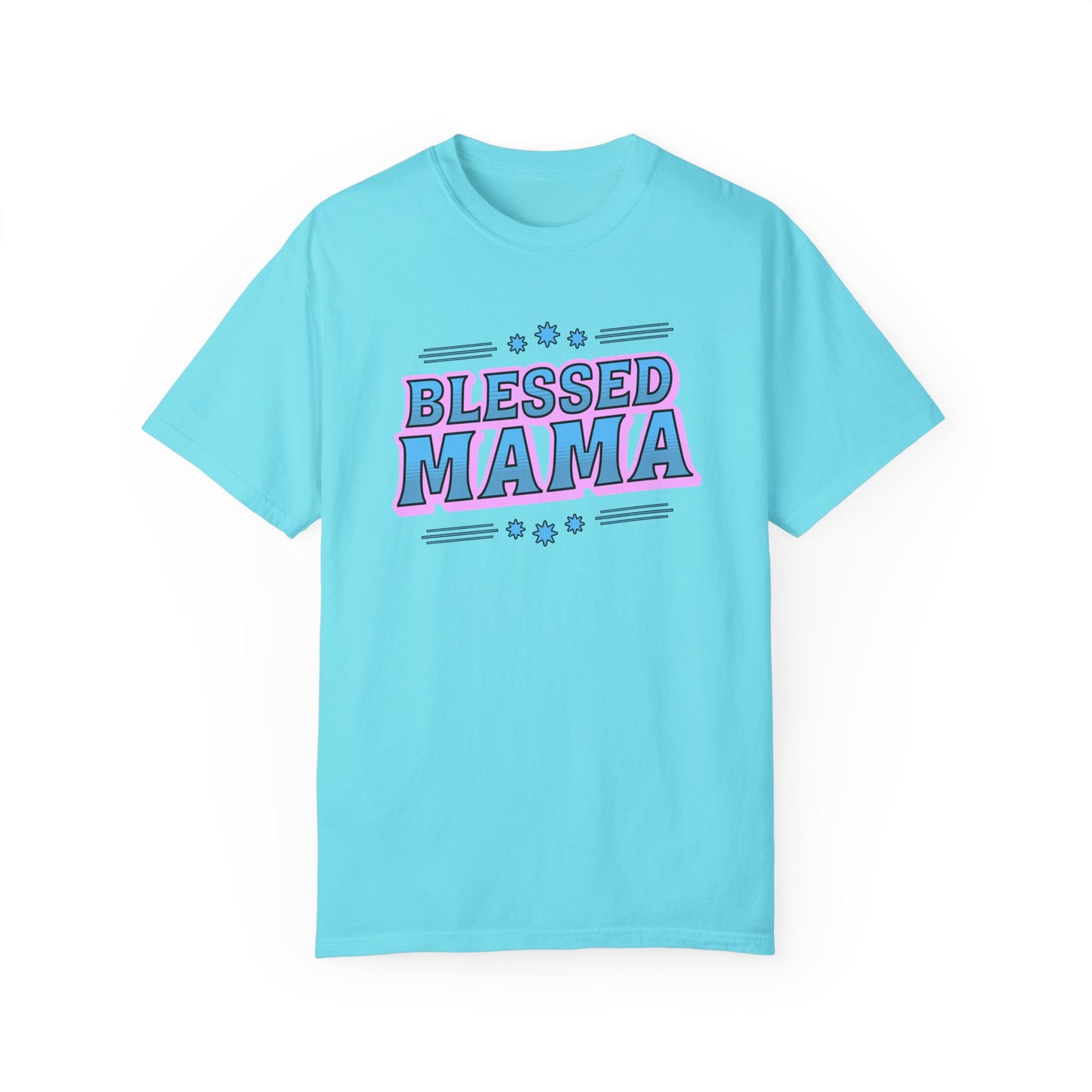 Blessed Mama Unisex Garment-Dyed T-shirt - Perfect Gift for Mother's Day