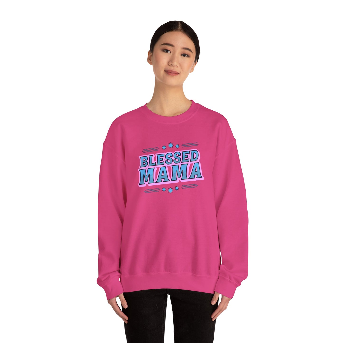 Blessed Mama Unisex Crewneck Sweatshirt - Cozy Gift for Moms