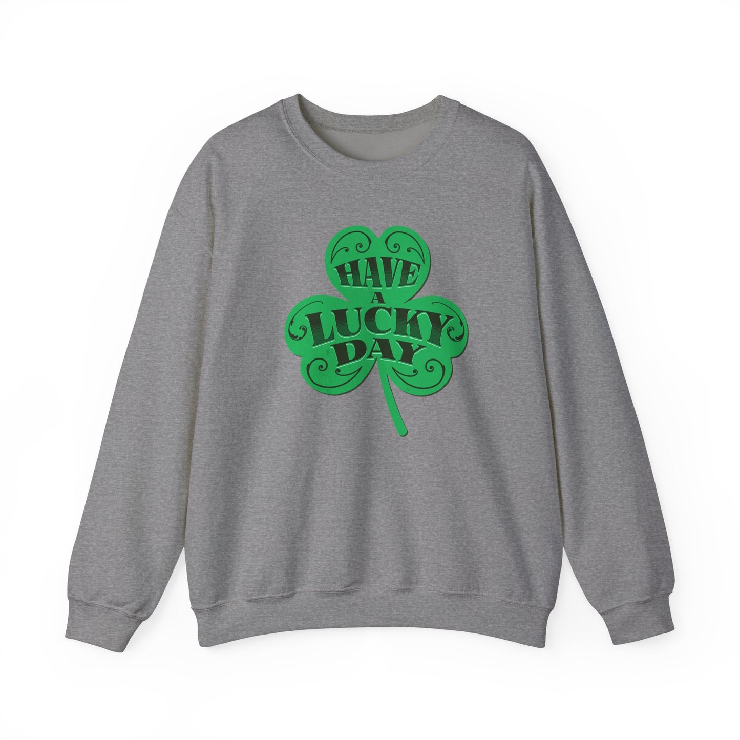 Lucky Day Shamrock Sweatshirt | Unisex Crewneck for St. Patrick's Day