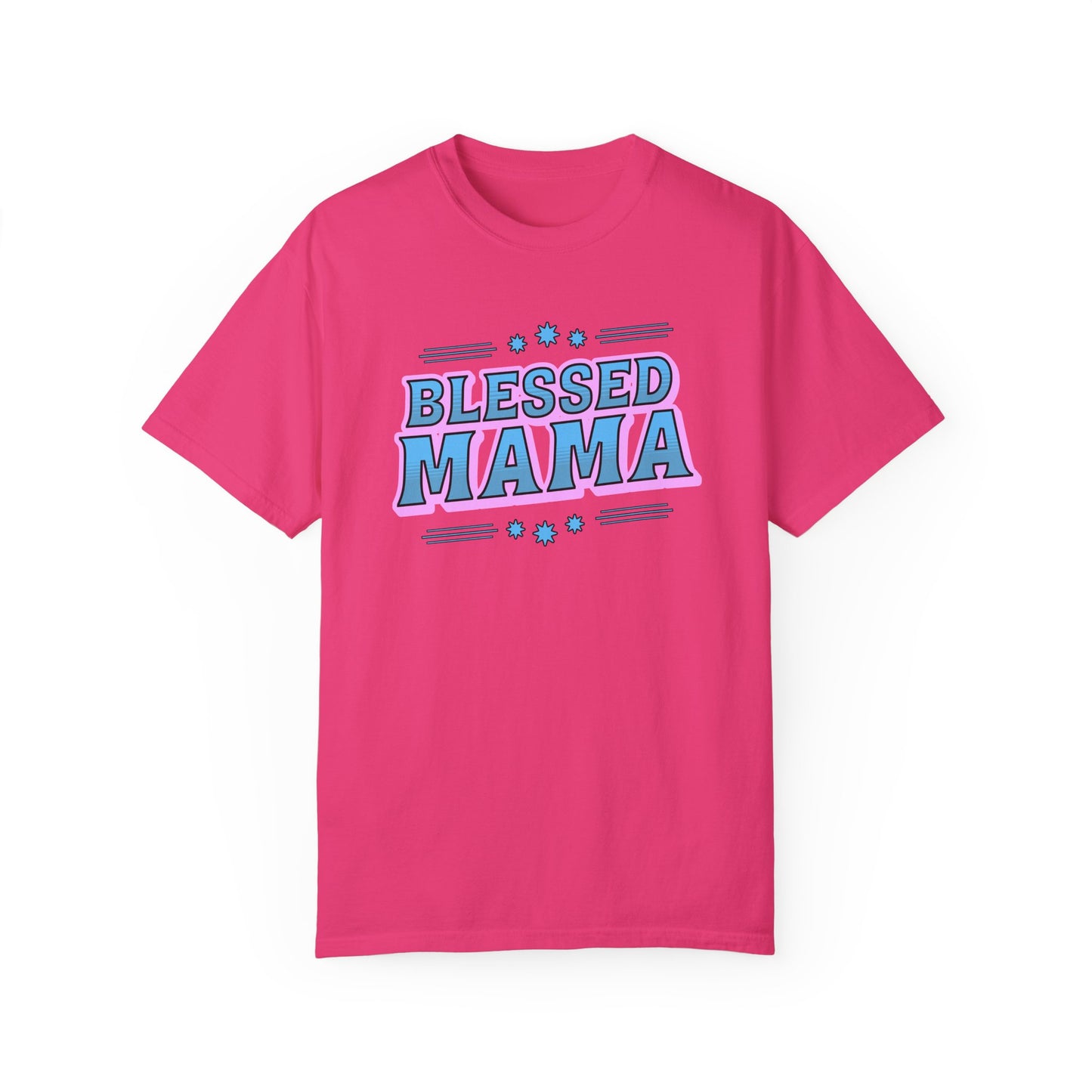 Blessed Mama Unisex Garment-Dyed T-shirt - Perfect Gift for Mother's Day