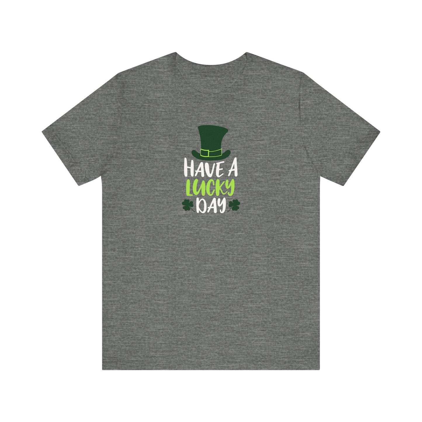 Lucky Clover Unisex Short Sleeve Tee for St. Patrick's Day