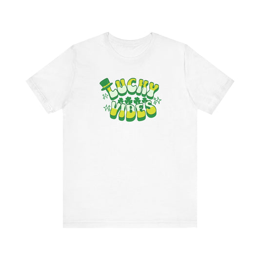 Lucky Vibes Unisex Jersey Tee - St. Patrick's Day Celebration Shirt