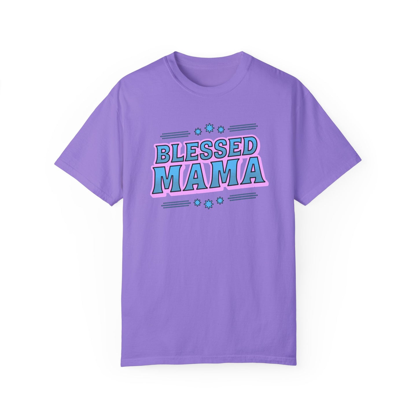 Blessed Mama Unisex Garment-Dyed T-shirt - Perfect Gift for Mother's Day