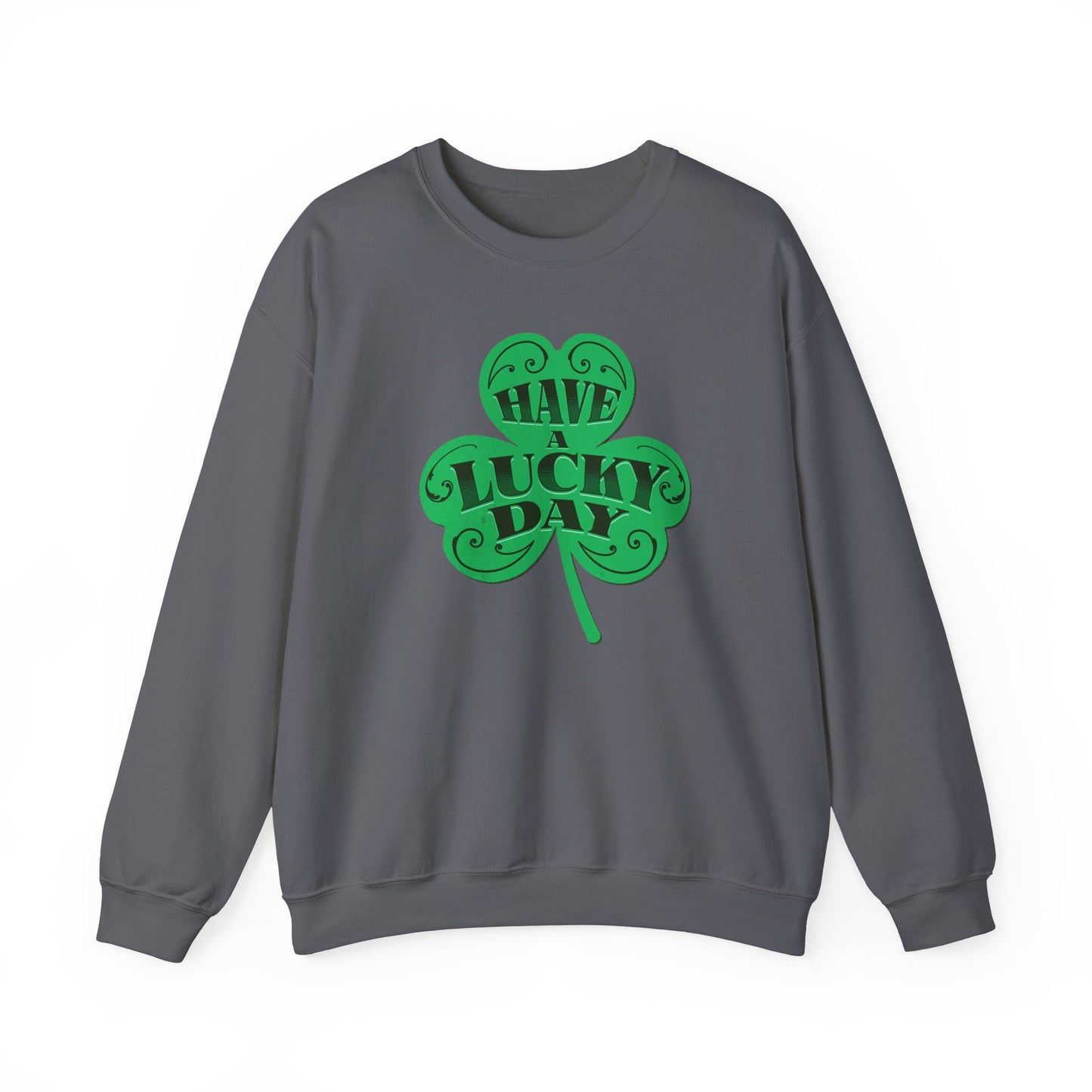 Lucky Day Shamrock Sweatshirt | Unisex Crewneck for St. Patrick's Day