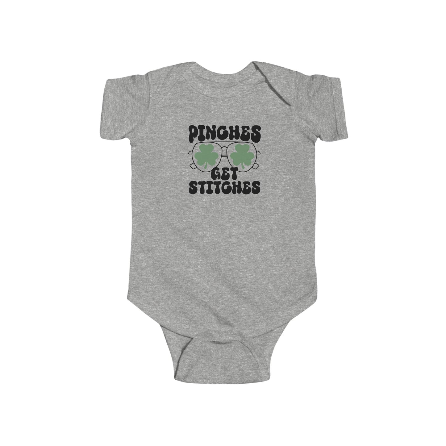St. Patrick's Day Infant Bodysuit – "Pinches Get Stitches"