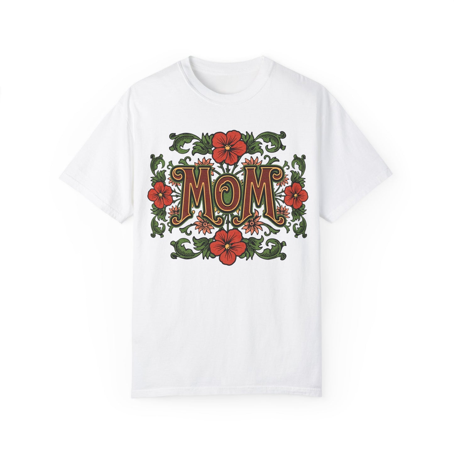 Mom Floral Graphic Unisex Comfort Colors T-Shirt - Perfect Gift for Mother's Day