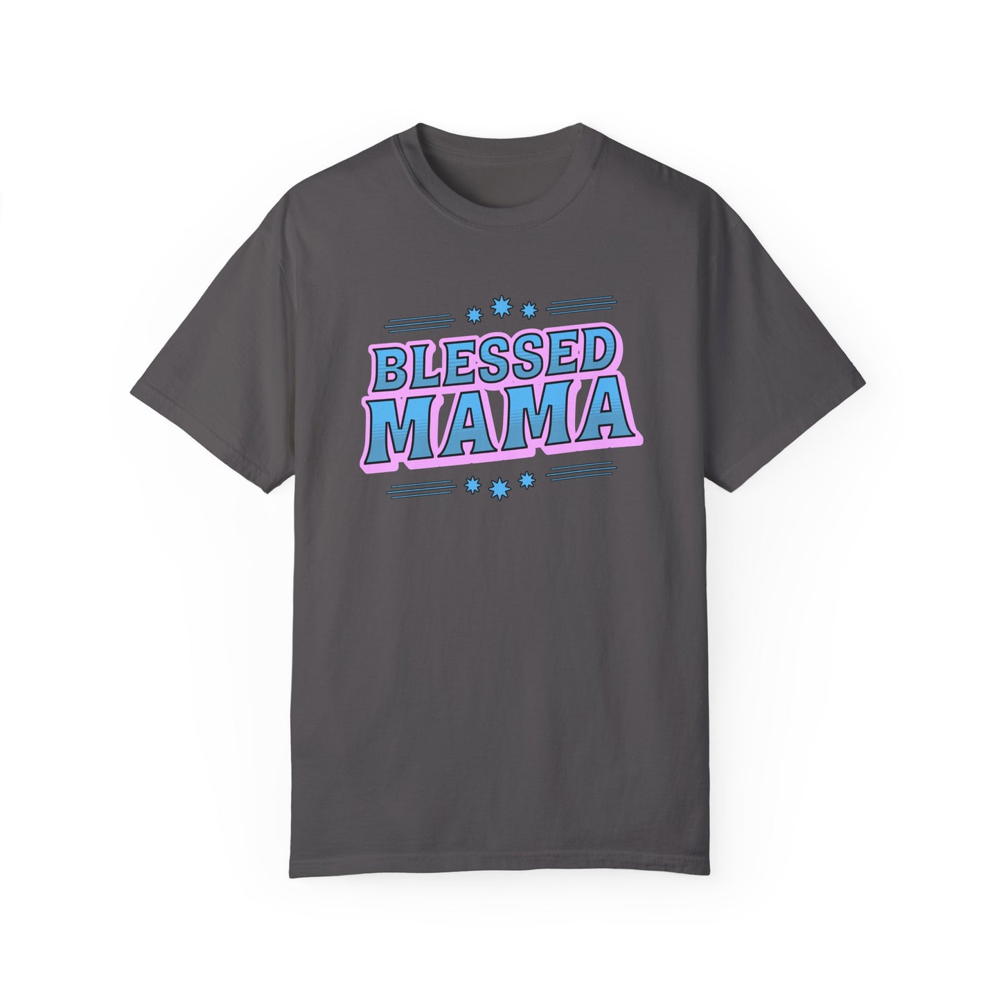 Blessed Mama Unisex Garment-Dyed T-shirt - Perfect Gift for Mother's Day