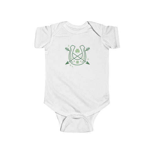 Lucky Horseshoe Infant Bodysuit - St. Patrick's Day Baby Outfit
