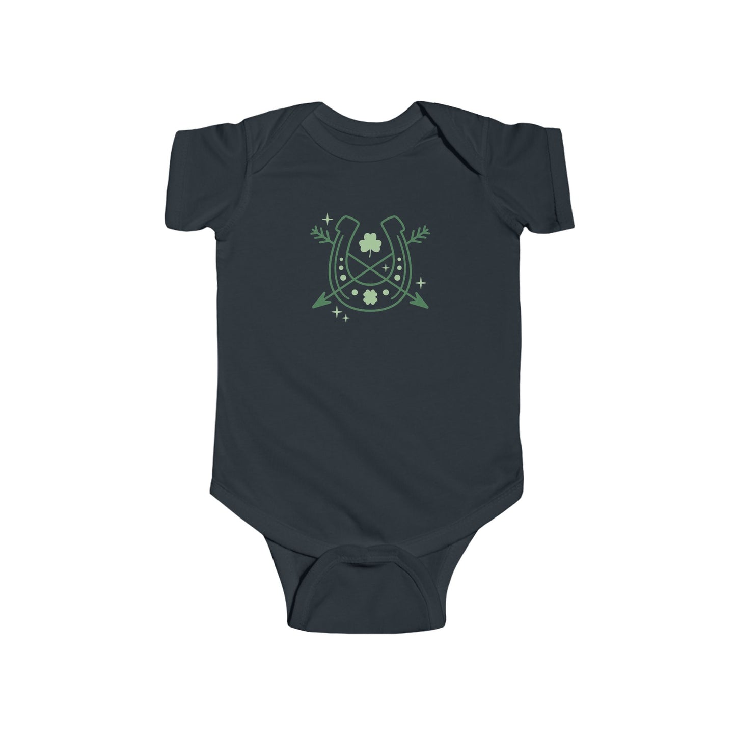 Lucky Horseshoe Infant Bodysuit - St. Patrick's Day Baby Outfit