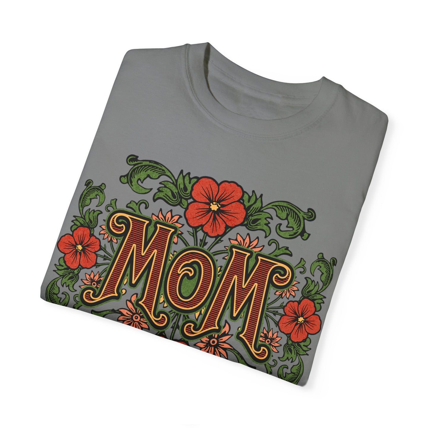 Mom Floral Graphic Unisex Comfort Colors T-Shirt - Perfect Gift for Mother's Day