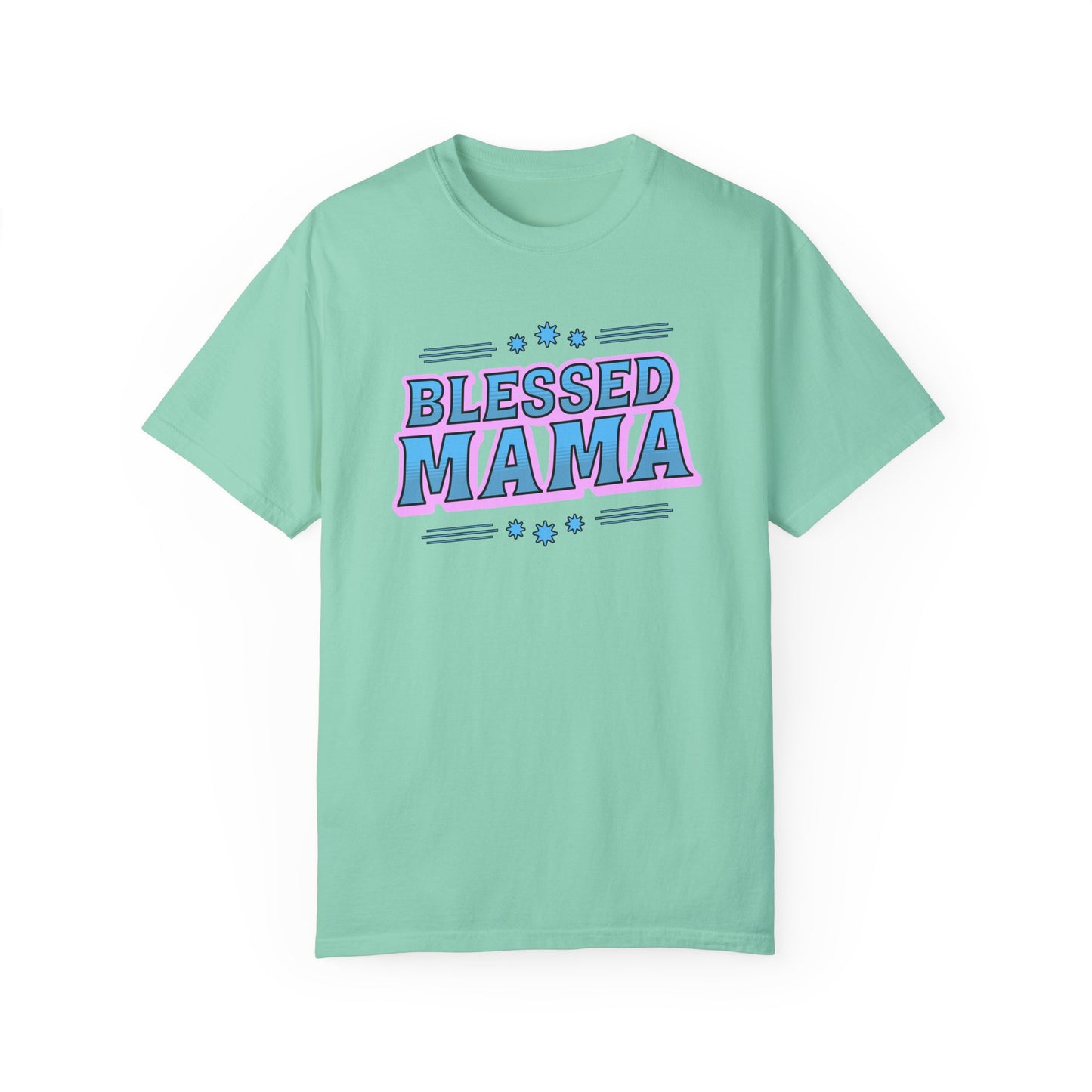 Blessed Mama Unisex Garment-Dyed T-shirt - Perfect Gift for Mother's Day