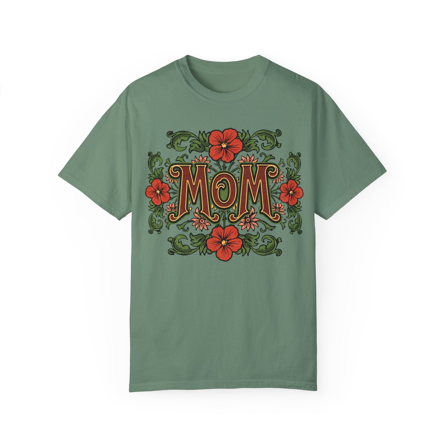 Mom Floral Graphic Unisex Comfort Colors T-Shirt - Perfect Gift for Mother's Day