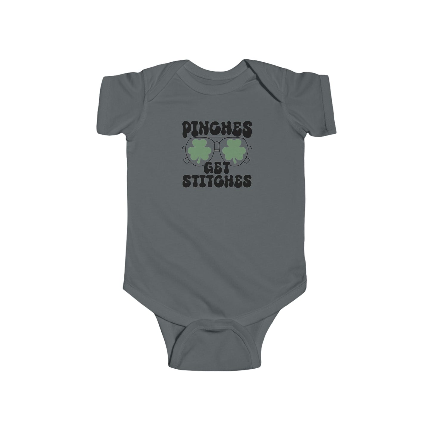 St. Patrick's Day Infant Bodysuit – "Pinches Get Stitches"