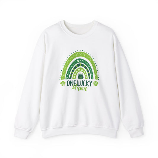 One Lucky Mama Crewneck Sweatshirt - St. Patrick's Day Design