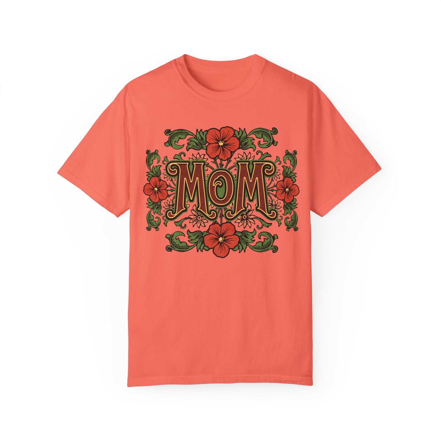 Mom Floral Graphic Unisex Comfort Colors T-Shirt - Perfect Gift for Mother's Day