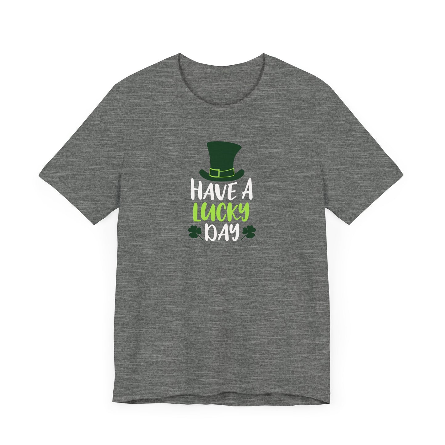 Lucky Clover Unisex Short Sleeve Tee for St. Patrick's Day