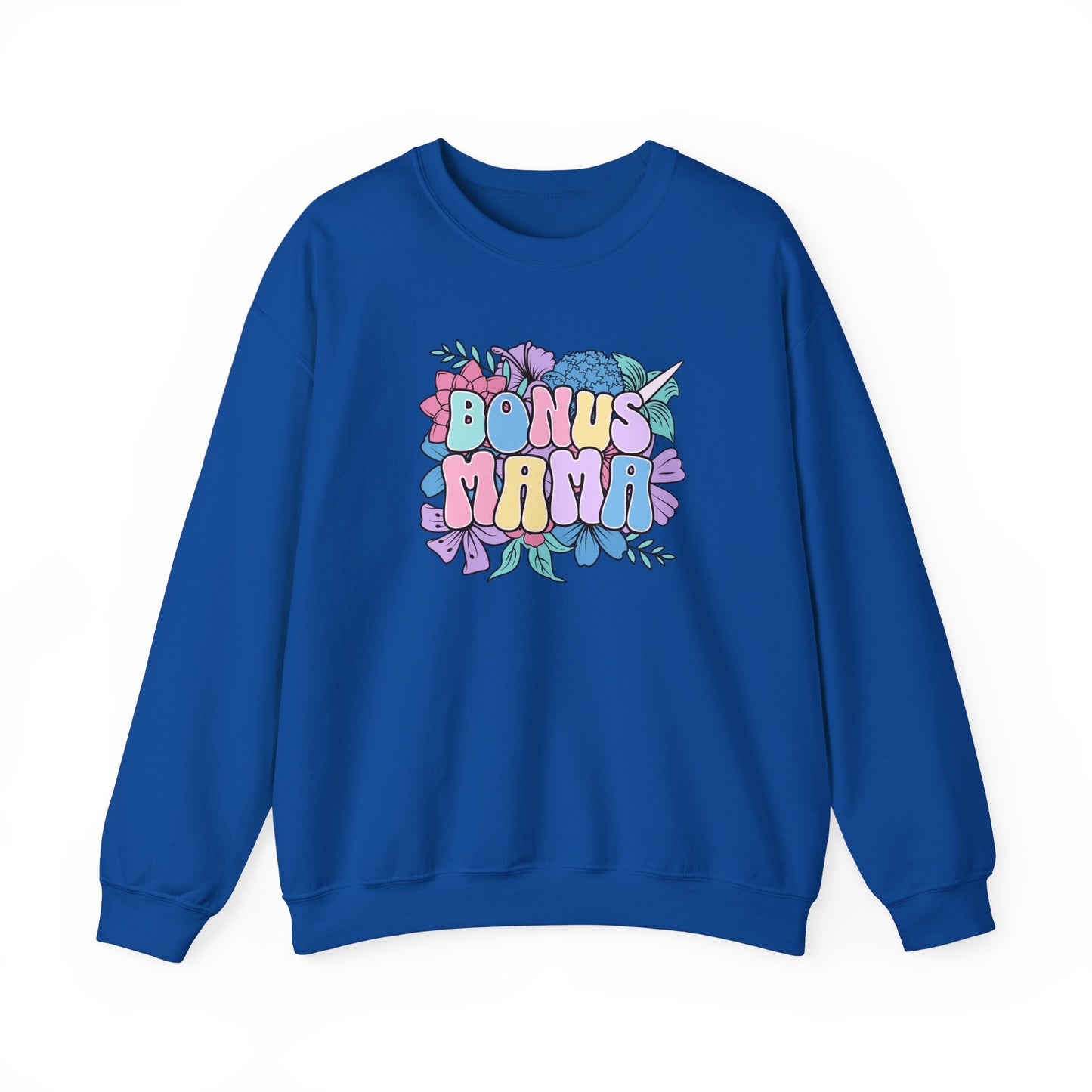 Bonus Mama Floral Sweatshirt | Unisex Heavy Blend™ Crewneck
