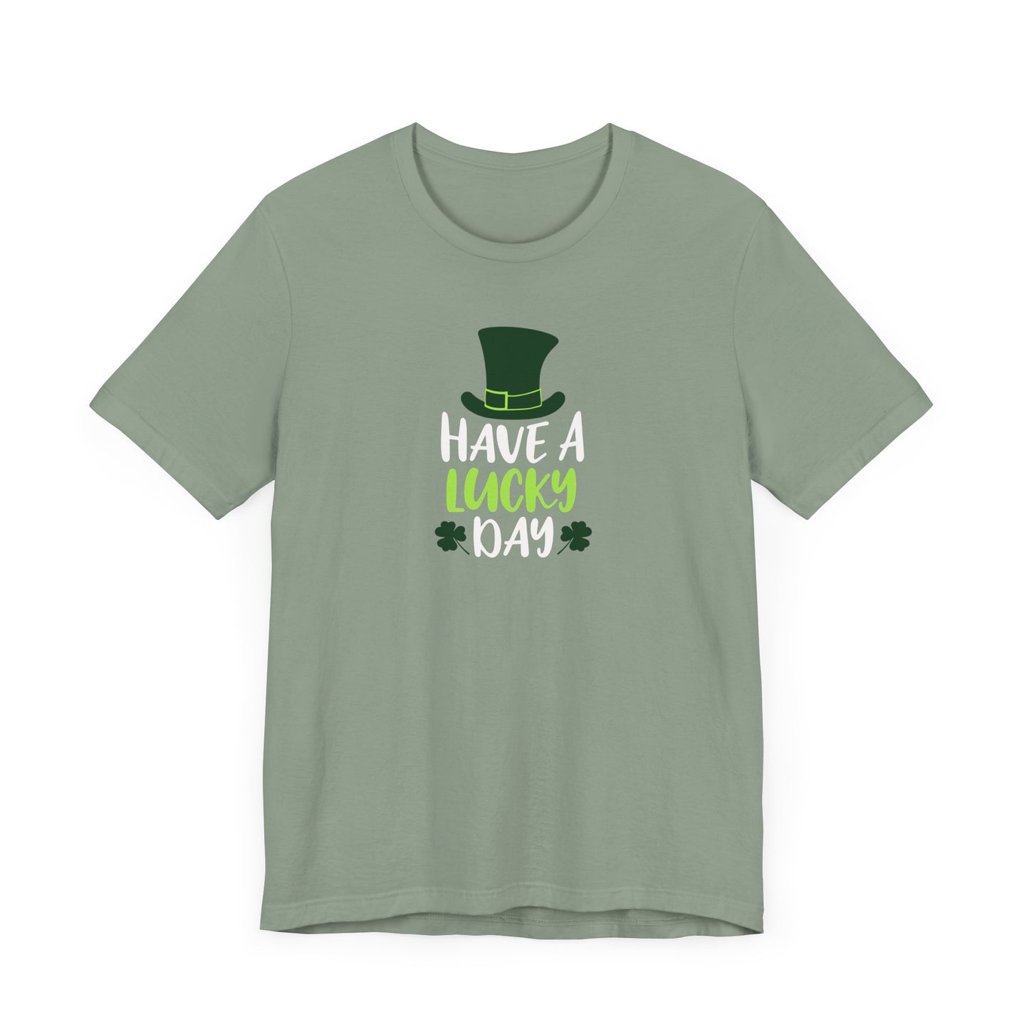 Lucky Clover Unisex Short Sleeve Tee for St. Patrick's Day