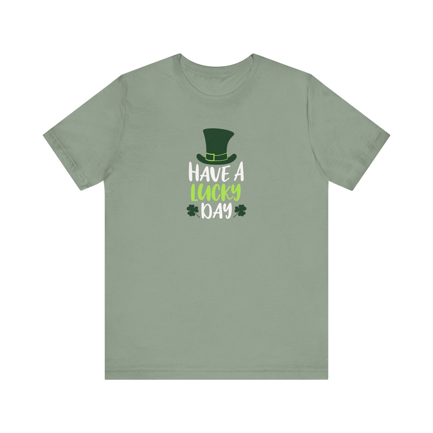 Lucky Clover Unisex Short Sleeve Tee for St. Patrick's Day