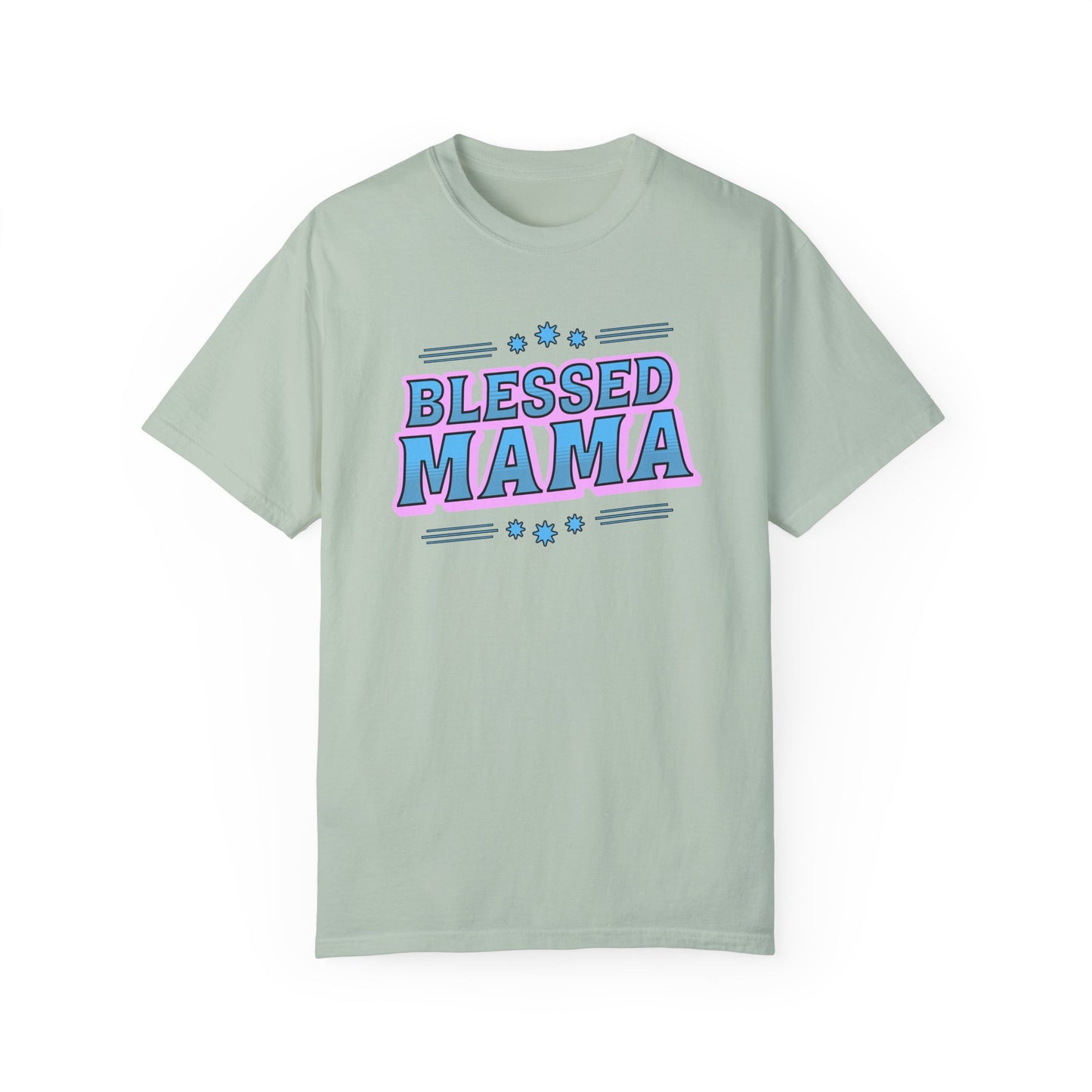 Blessed Mama Unisex Garment-Dyed T-shirt - Perfect Gift for Mother's Day