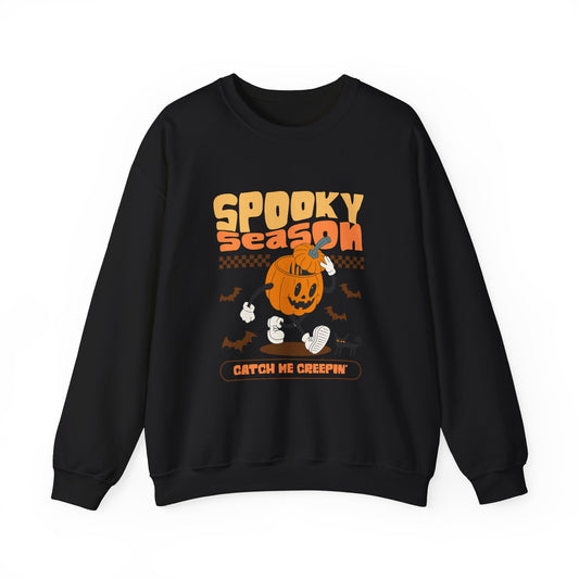 Cozy Spooky Season Sweatshirt, Halloween Crewneck, Pumpkin Sweater, Fall Fashion, Unisex Casual Wear