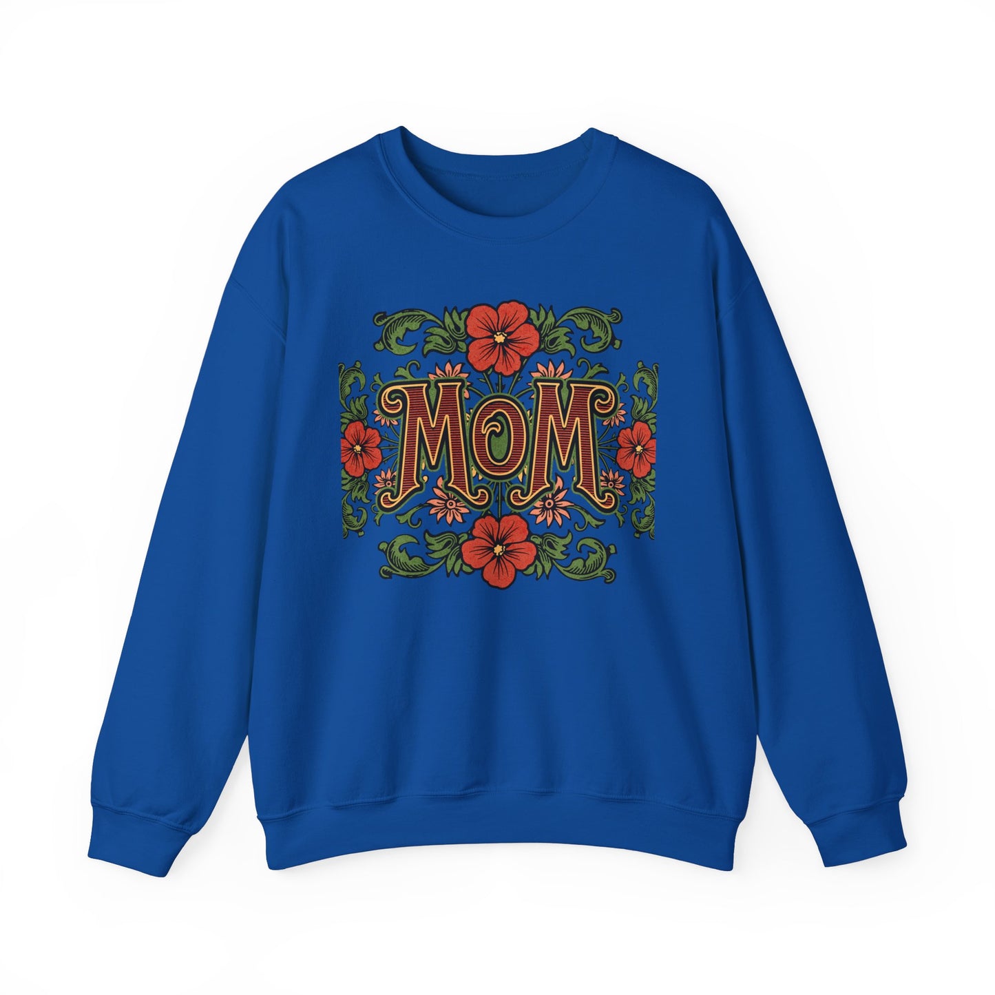 Floral Mom Crewneck Sweatshirt – Cozy Gift for Moms