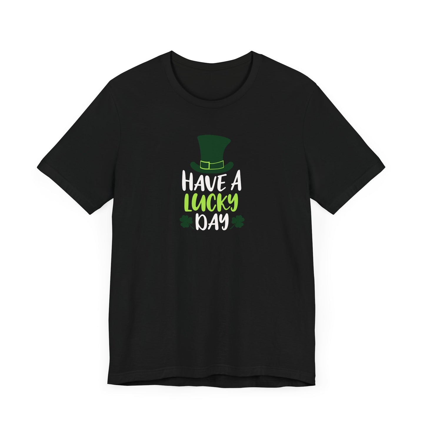 Lucky Clover Unisex Short Sleeve Tee for St. Patrick's Day